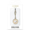 Guess GUCPMHGLD sirds formas dimanta piekariņš ar rhinestones tālruņa siksnā, zelta