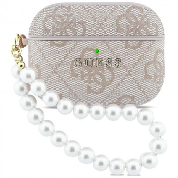 Guess 4G Pearl Strap maciņš Apple AirPods Pro 3, rozā