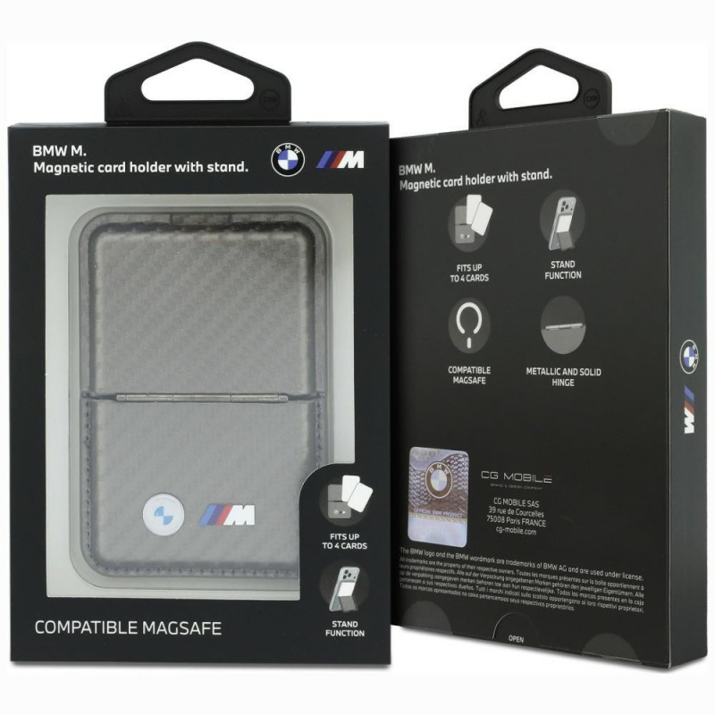 BMW M Carbon Metal Logos MagSafe maks, antracīta