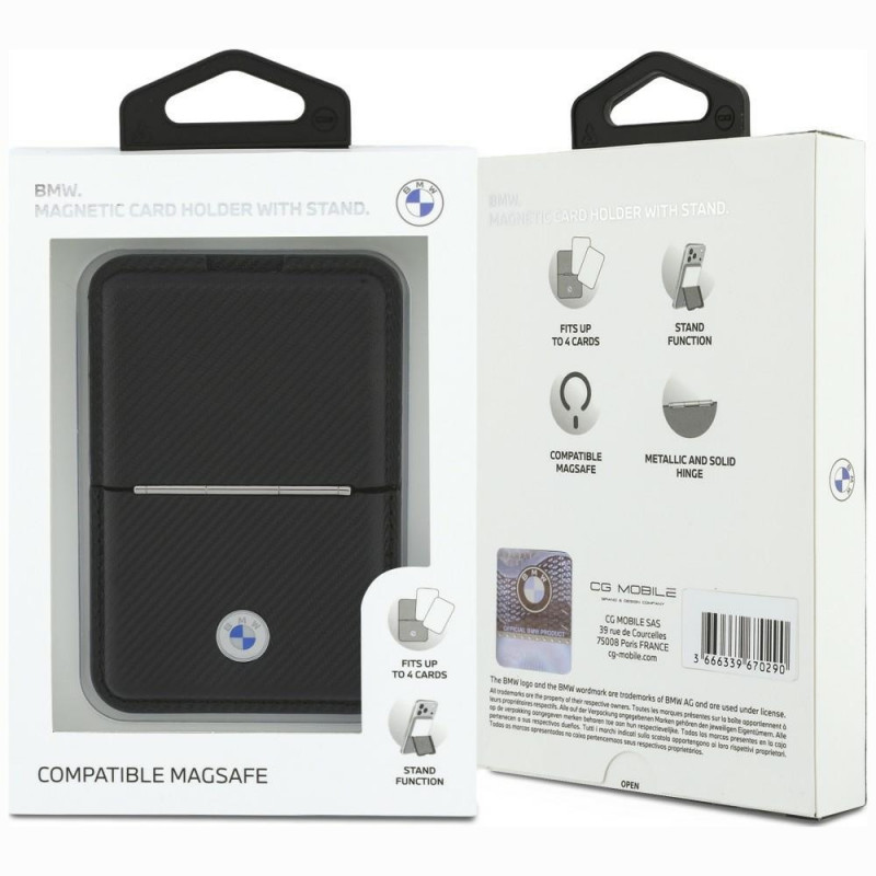 BMW Carbon Metal Logos MagSafe maks, melns