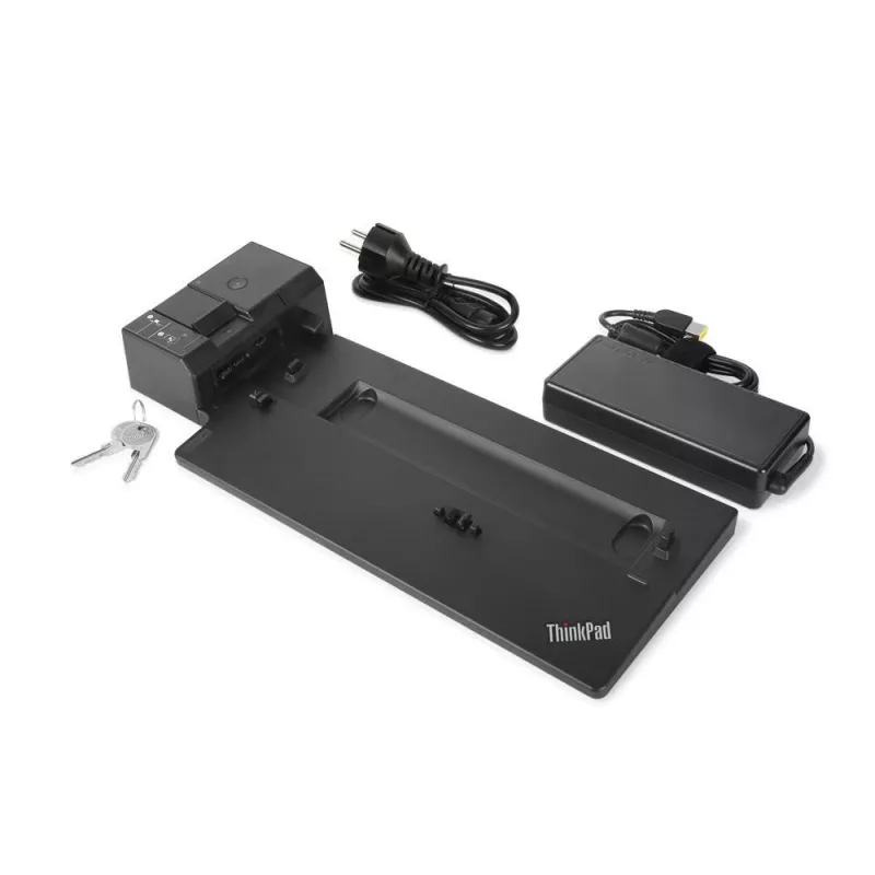 Lenovo ThinkPad Basic dokstacija, 10/100/1000 Mbit/s, melna, Kensington Lock, 40AG0090SA