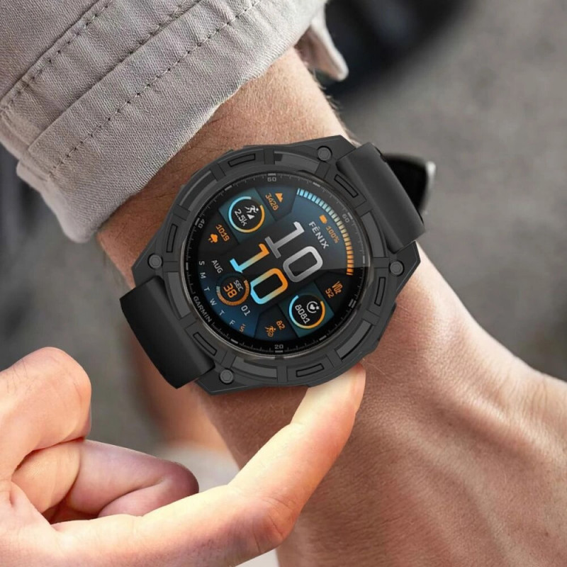 Tech-Protect Defense Air vāciņš Garmin Fenix 7 / 7 Pro, melns