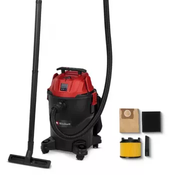 Einhell TC-VC 2555 putekļu sūcējs slapjai/ sausai uzsūkšanai, 25 l, melns/sarkans