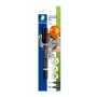 STAEDTLER Lumocolor duo permanents DIY marķieris, 2 gali, 0,6 mm / 1,5 mm, blisteris (348-9 BK-1)