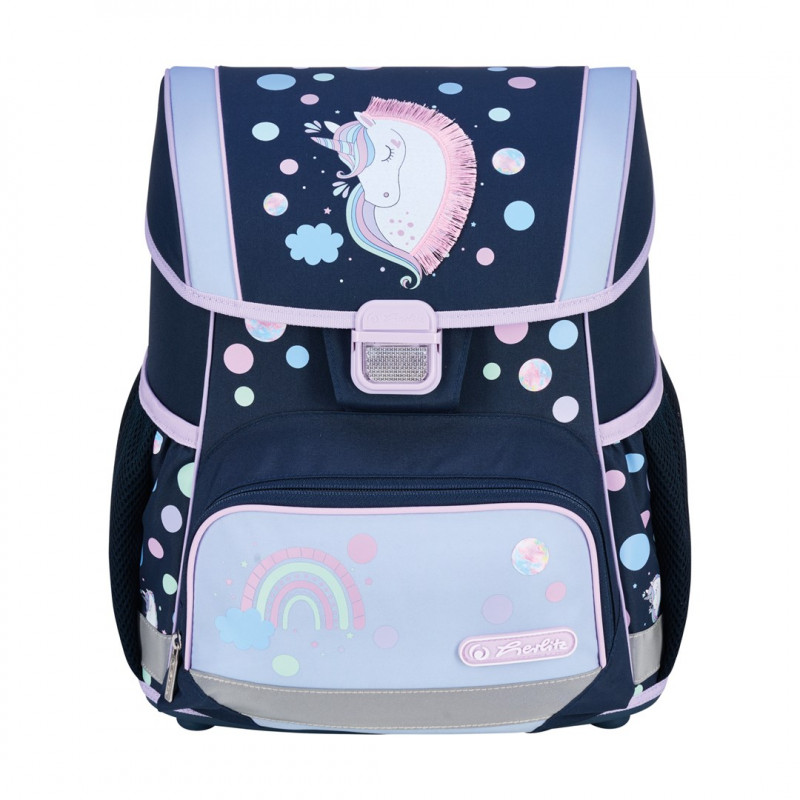 Herlitz Loop Plus Unicorn Dreams pamatskolas somiņu komplekts, tumši zilā/rozā
