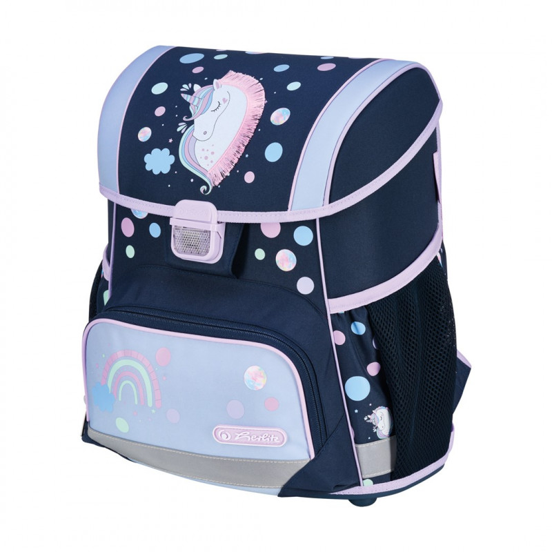 Herlitz Loop Plus Unicorn Dreams pamatskolas somiņu komplekts, tumši zilā/rozā
