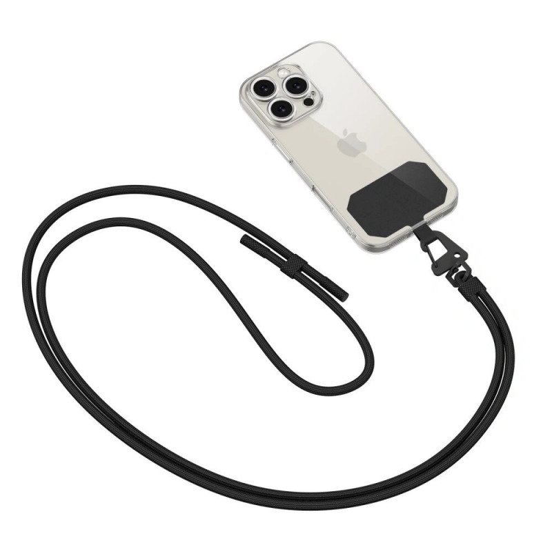 Tech-Protect C5S Rope Crossbody Strap, melna