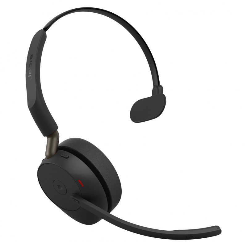 Jabra Evolve3 65 Mono austiņas LINK 390a MS ar uzlādes statīvu, Bluetooth, uz auss