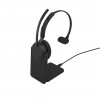 Jabra Evolve3 65 MS Mono austiņas ar mikrofonu, Link 390c, uzlādes statīvs, melnas (36599-899-889)