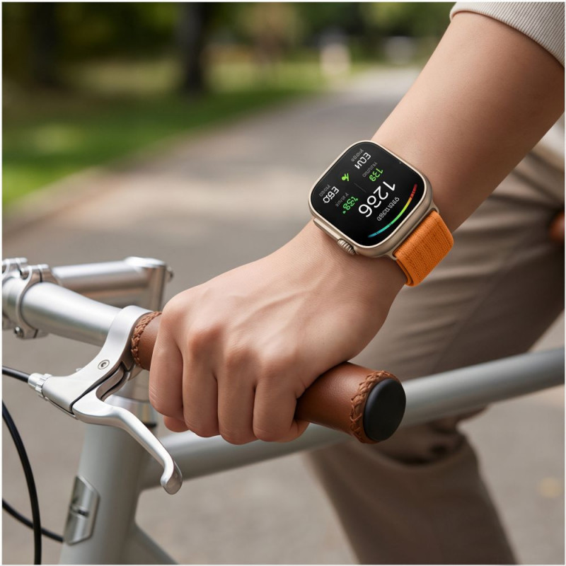 Tech-Protect neilona siksniņa Huawei Watch Fit 3 / 4 / 4 Pro / 5 / 5 Pro, oranža