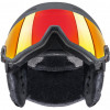 UVEX Wanted Visor slēpošanas ķivere, 58-61 cm (L), melna