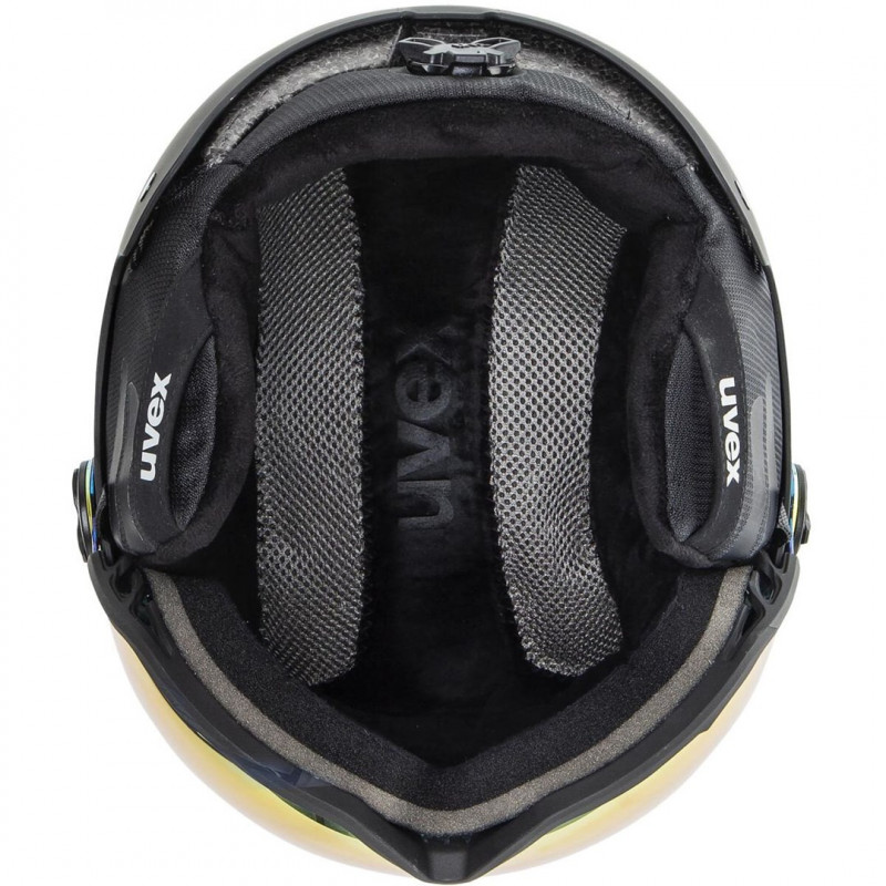 UVEX Wanted Visor slēpošanas ķivere, 58-61 cm (L), melna