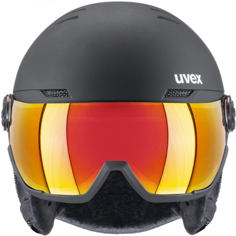 UVEX Wanted Visor slēpošanas ķivere, 58-61 cm (L), melna
