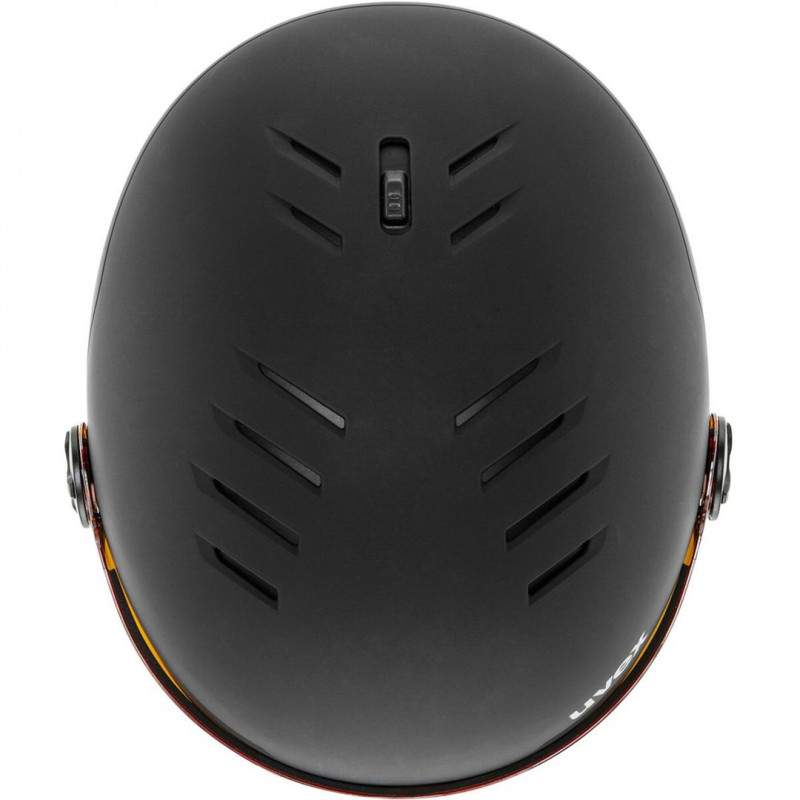 UVEX Wanted Visor slēpošanas ķivere, 58-61 cm (L), melna