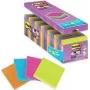 3M Post-it Super Sticky Notes 654SE24P, 76 x 76 mm, 90 lapas blokā, 4 krāsas (izdevīgs komplekts)