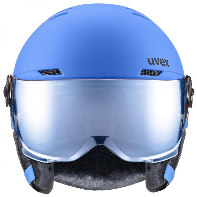 UVEX Rocket jr. Visor bērnu slēpošanas ķivere, zila matēta
