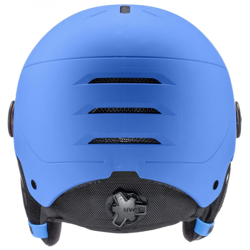 UVEX Rocket jr. Visor bērnu slēpošanas ķivere, zila matēta