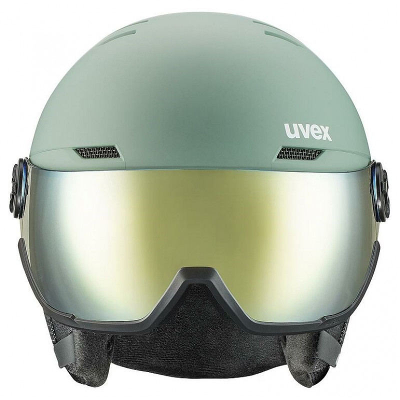 UVEX Wanted Visor slēpošanas ķivere, 58-61 cm (L), zaļa