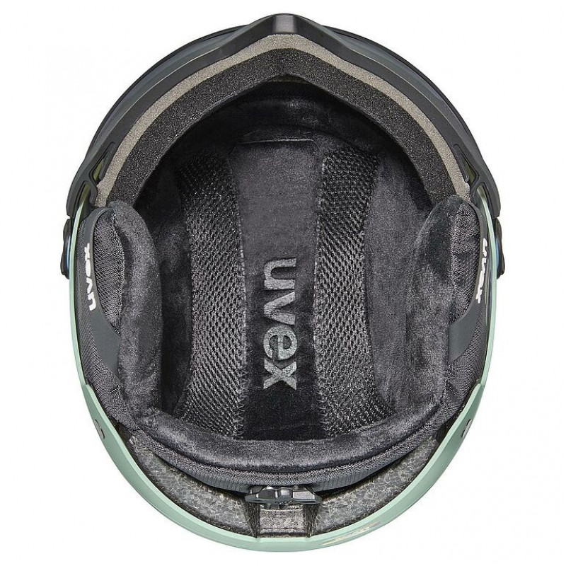 UVEX Wanted Visor slēpošanas ķivere, 58-61 cm (L), zaļa