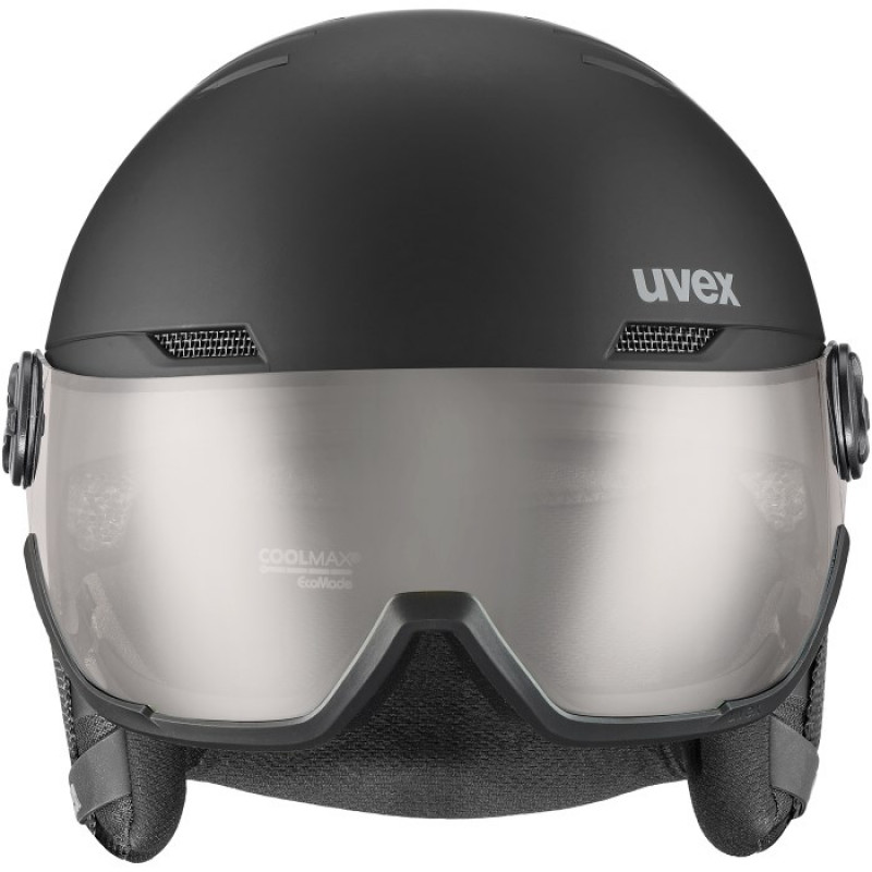 UVEX Wanted Visor pro V slēpošanas ķivere, melna matēta
