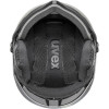 UVEX Wanted Visor pro V slēpošanas ķivere, melna matēta