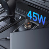 Tech-Protect CC01 2 portu automašīnas lādētājs USB-A / USB-C, PD 45W / QC 3.0, melns