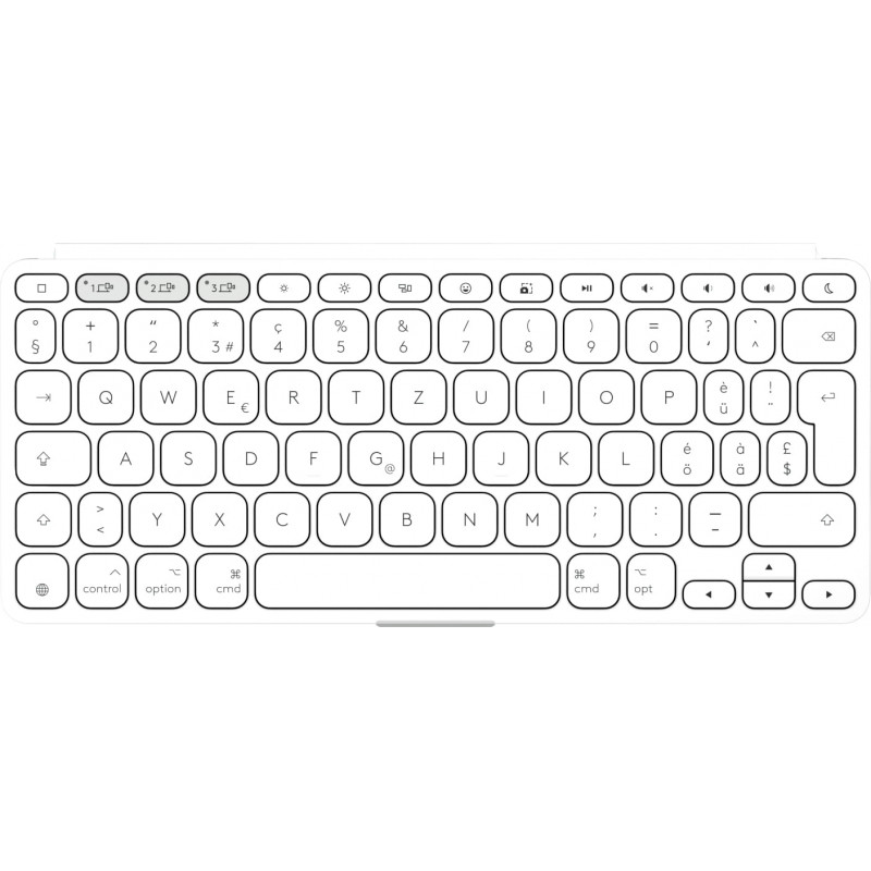 Logitech Keys-To-Go 2 iPad tastatūra (920-013009), Pale Grey, Šveices izkārtojums