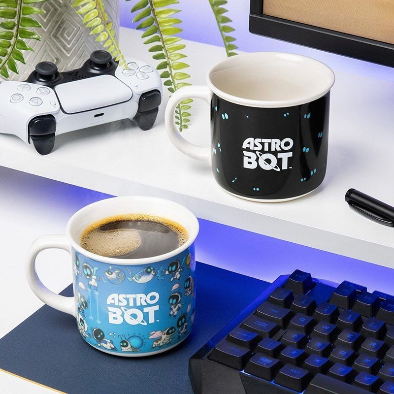 Paladone PP15505AB Astro Bot krāsas maiņas krūze, zila/balta (1 gab.)