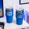 Paladone PP15504AB Astro Bot ceļojuma krūze, 600 ml, zila