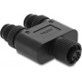 Delock 60852 M12 Y-atszarotājs A-kodējums 4 pin, 1 x ligzda uz 2 x spraudnis