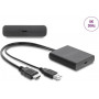 Delock 64383 adapteris HDMI spraudnis uz USB Type-C ligzdu (DP Alt Mode), 8K HDR