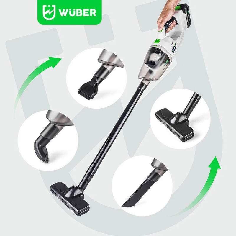 Wuber W04666 bezvadu putekļsūcējs, 20 V
