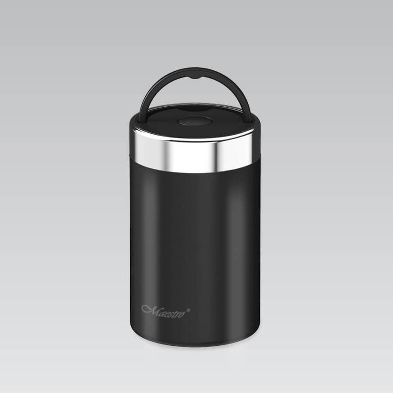Maestro MR-1649-50-BLACK termoss ēdienam, 500 ml, melns