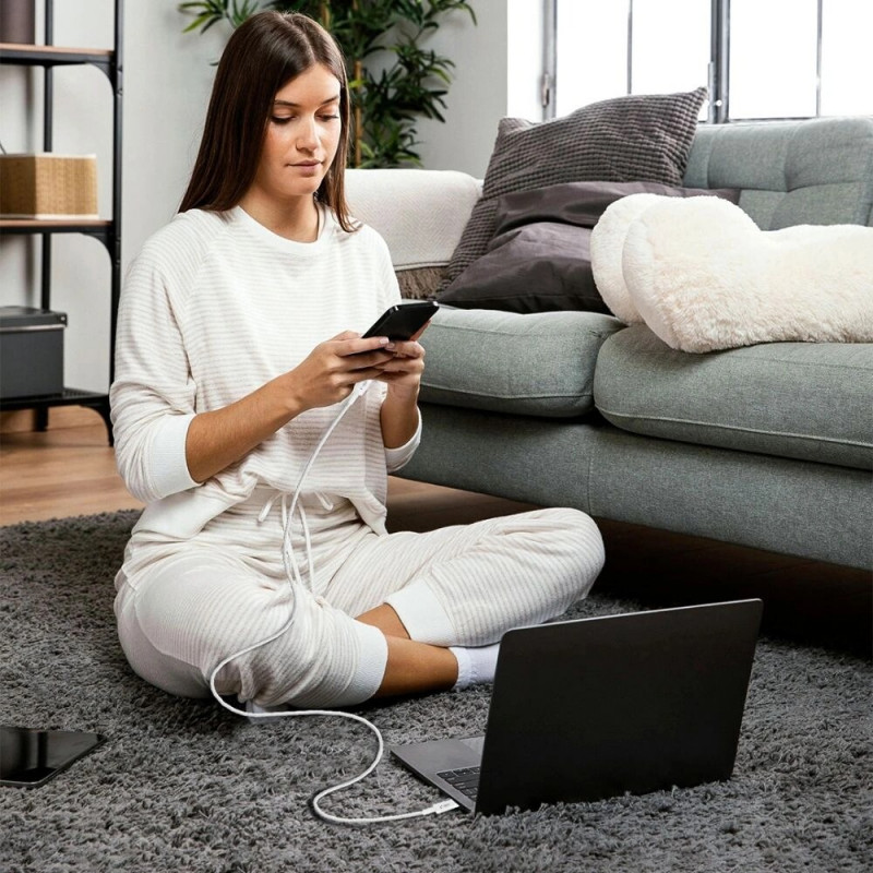 Tech-Protect Ultraboost Lite USB-C / USB-C kabelis PD60W/3A 200 cm, Cool Grey