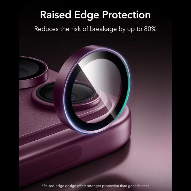 ESR Armorite kameras aizsargs Apple iPhone 18 Pro / 18 Pro Max, Deep Burgundy