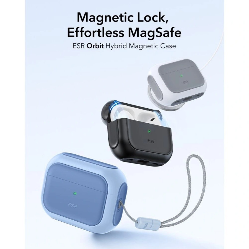 ESR Orbit HaloLock MagSafe vāciņš Apple AirPods Pro 3, Powder Blue