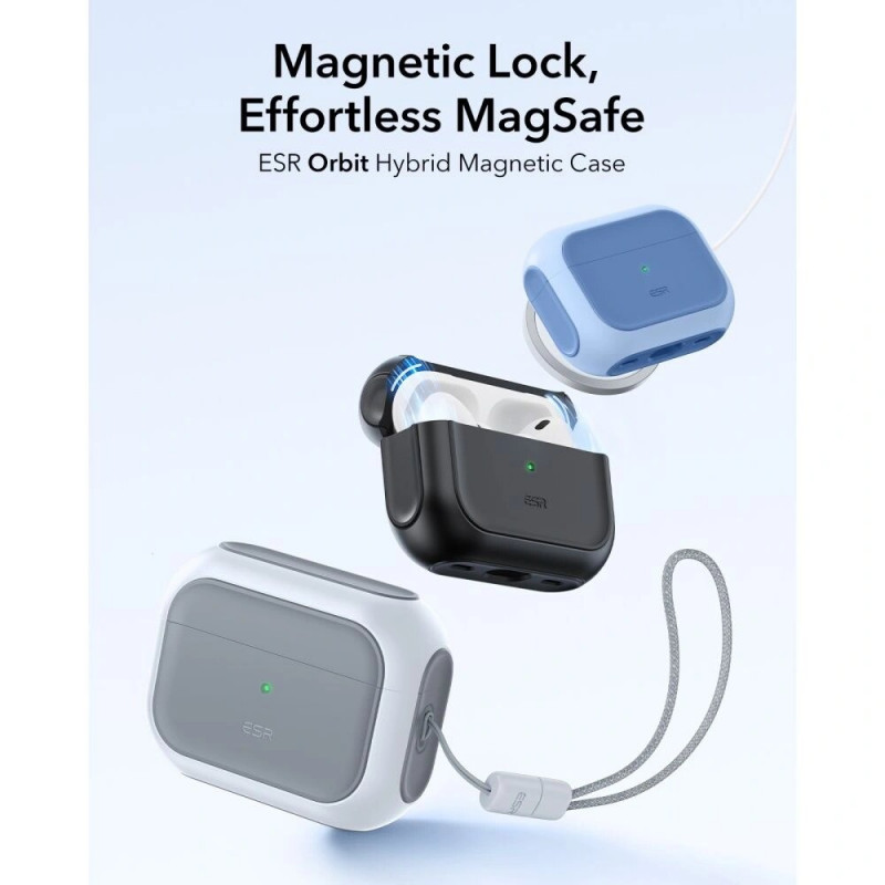 ESR Orbit HaloLock MagSafe futrālis Apple AirPods Pro 3, balts