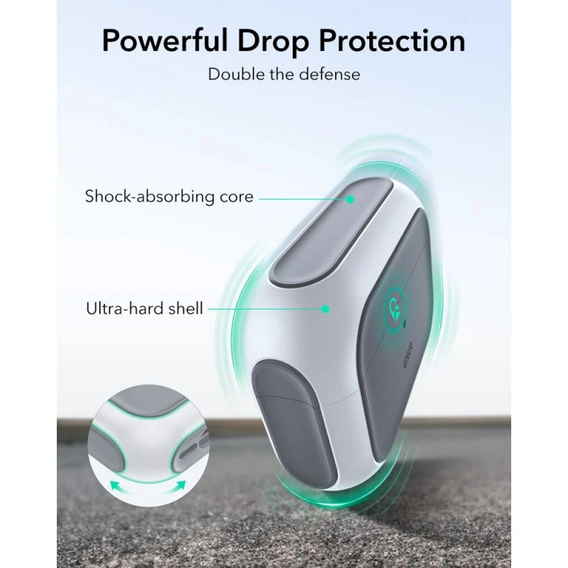 ESR Orbit HaloLock MagSafe futrālis Apple AirPods Pro 3, balts