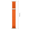 Tech-Protect Nylonloop Apple Watch 8 / 9 / 10 / 11 / 12 / SE / Ultra 44/45/46/49 mm pulksteņa siksniņa, oranža