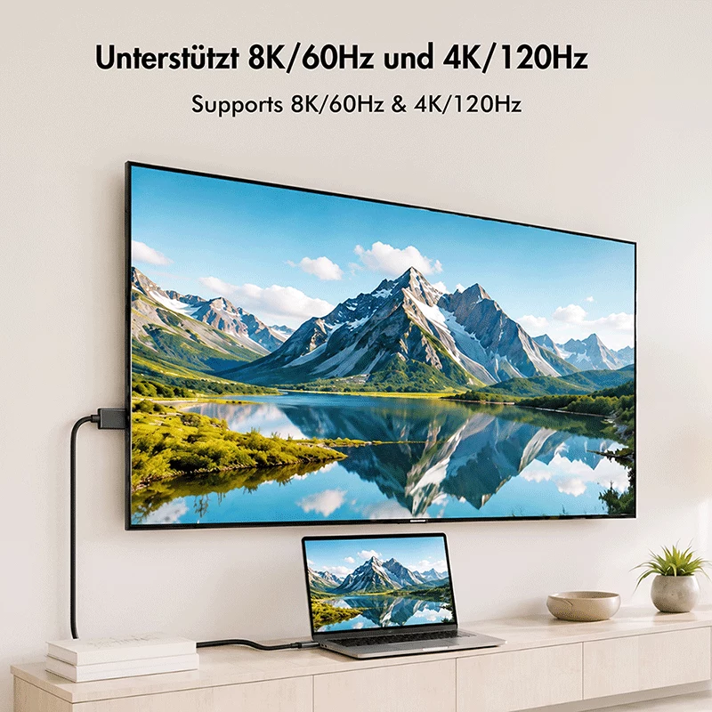 LogiLink CUA0121 USB 3.2 Gen2 Type-C kabelis, C/M uz DP/M, divvirzienu, 8K/60 Hz, metāls, melns, 3 m