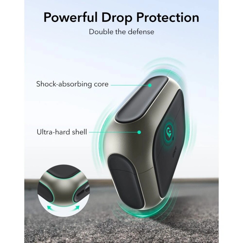 ESR Orbit HaloLock MagSafe vāciņš Apple AirPods Pro 3, titāna