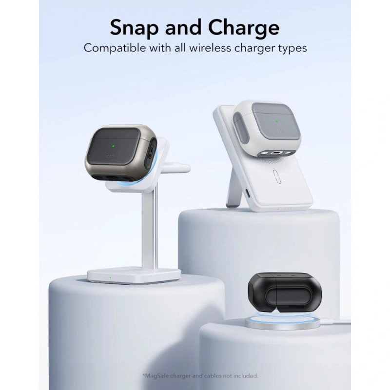 ESR Orbit HaloLock MagSafe vāciņš Apple AirPods Pro 3, titāna