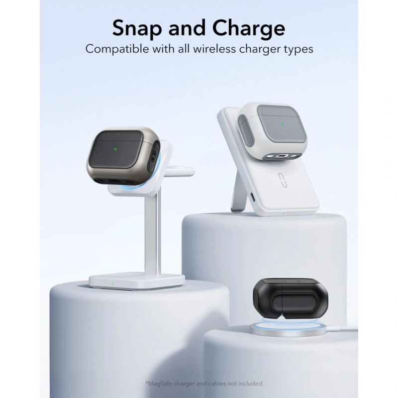 ESR Orbit HaloLock MagSafe futrālis Apple AirPods Pro 3, melns