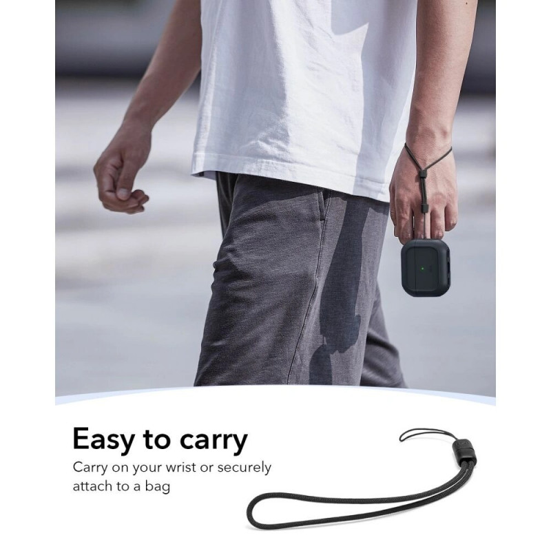 ESR Orbit HaloLock MagSafe futrālis Apple AirPods Pro 3, melns