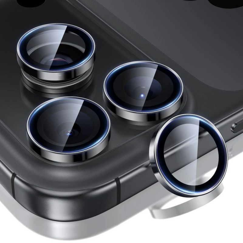 ESR Armorite kameras aizsargs Apple iPhone 14 Pro / 14 Pro Max / 15 Pro / 15 Pro Max / 16 Pro / 16 Pro Max / 17 Pro / 17 Pro Max, melns (ESR931)