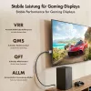 LogiLink CH0126 HDMI kabelis, A/M uz A/M, 8K/60 Hz, 48 Gbps, metāls, neilons, melns/pelēks, 10 m