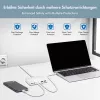 LogiLink PA0418 USB-A/C galda lādētājs, 100 W, GaN, 6 porti, 2x USB-A (QC), 4x USB-C (PD), balts