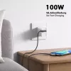 LogiLink CU0461 USB 2.0 Type-C kabelis, C/M 90° uz C/M 90°, 480 Mbps, 100W, metāls, sudraba/melns, 1 m