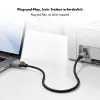 Logilink CU0107 USB 2.0 kabelis, USB-A/M uz USB-B/M, 480 Mbps, neilons, metāls, melns/sudrabs, 2 m