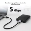 Logilink CU0291 USB 3.0 kabelis, A/M uz Micro-USB/M, 5 Gbps, neilons, metāls, melns/sudrabs, 2 m